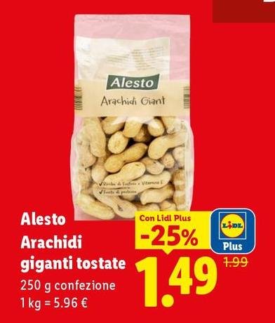 Alesto - Arachidi Giganti Tostate