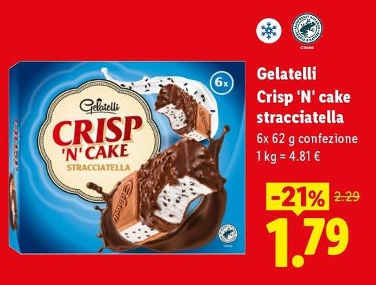 Gelatelli - Crisp 'N' Cake Stracciatella