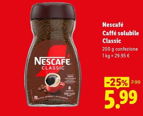 Nescafé -  Caffe Solubile Classic