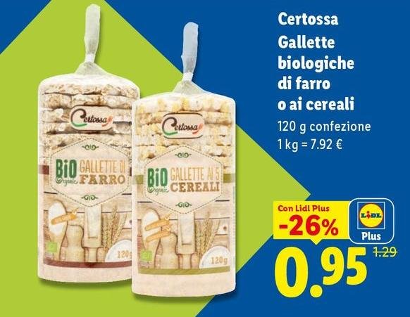 Certossa - Gallette Biologiche Di Farro O Ai Cereali