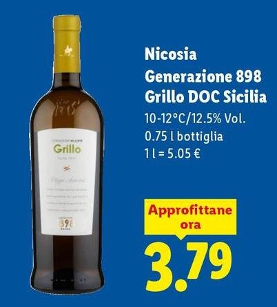 Nicosia - Generazione 898 Grillo DOC Sicilia