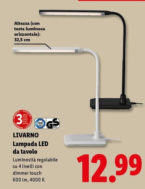 Livarno - Lampada Led Da Tavolo
