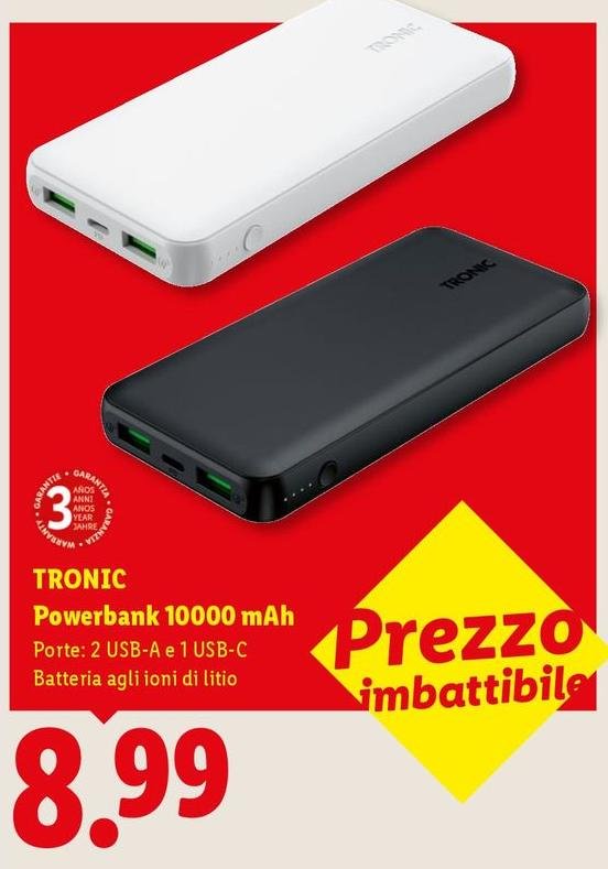 Tronic - Powerbank 10000 Mah