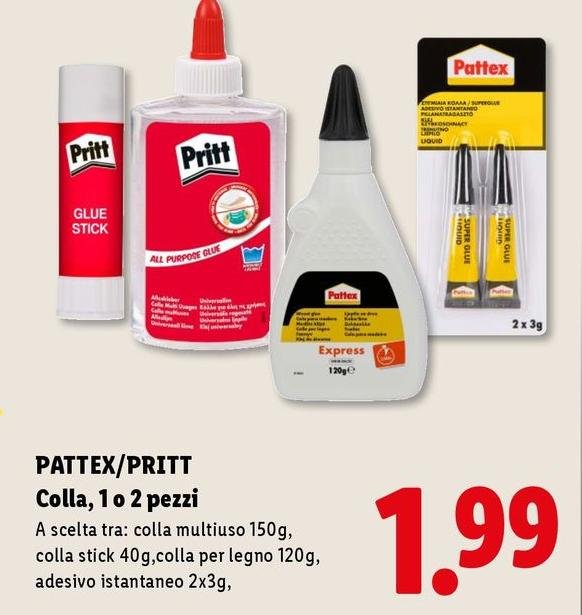 Pattex - Pritt Colla, 1 O 2 Pezzi