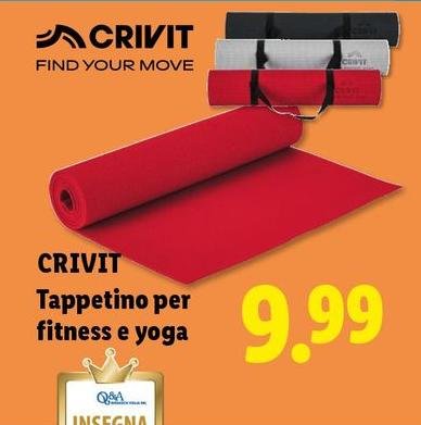 Crivit - Tappetino Per Fitness E Yoga