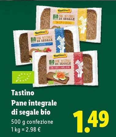 Tastino - Pane Integrale Di Segale Bio