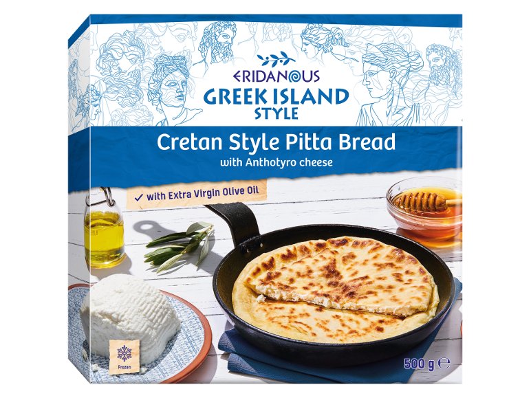 Pane Pita in stile cretese