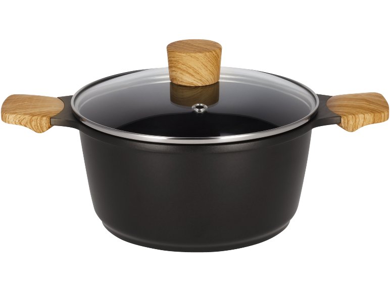Pentola Ø 20 cm o casseruola Ø 16 cm con coperchio in vetro