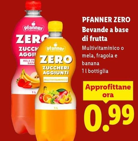 Pfanner Zero - Bevande A Base Di Frutta
