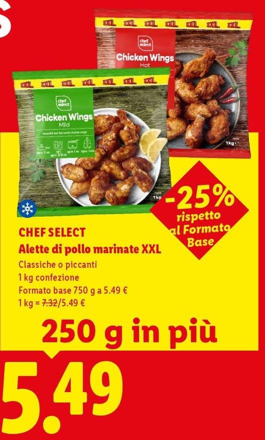Chef Select - Alette Di Pollo Marinate XXL
