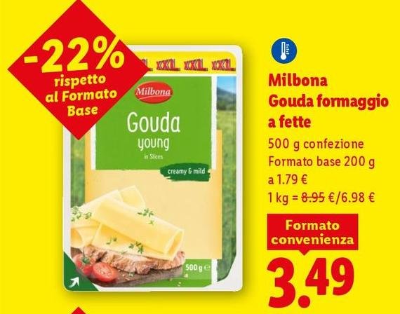 Milbona - Gouda Formaggio A Fette