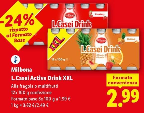 Milbona - L.Casei Active Drink Xxl