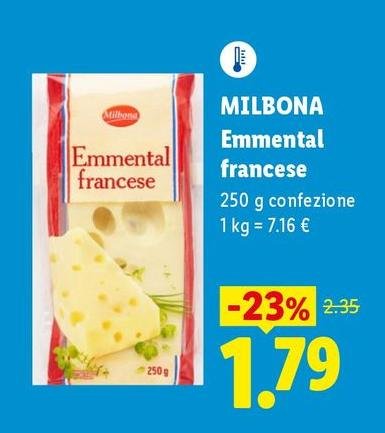 Milbona - Emmental Francese
