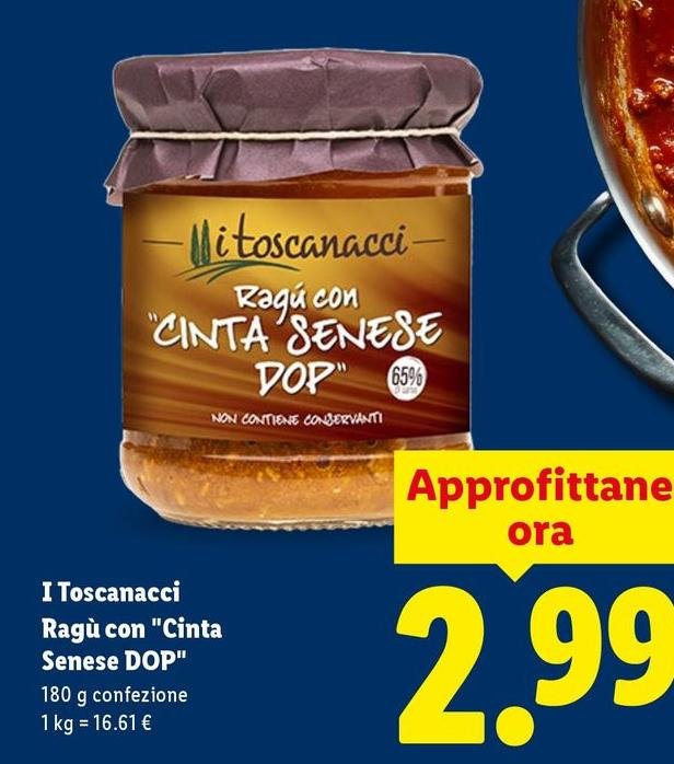 I Toscanacci - Ragù Con "Cinta Senese DOP"