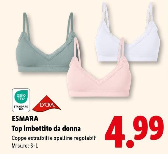 Esmara - Top Imbottito Da Donna