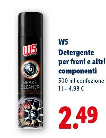 W5 - Detergente Per Freni E Altri Componenti