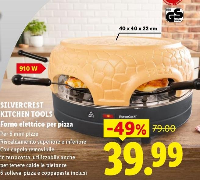 Silvercrest Kitchen Tools - Forno Elettrico Per Pizza
