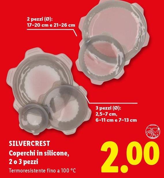 Silvercrest - Coperchi In Silicone, 2 O 3 Pezzi