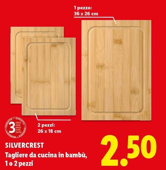 Silvercrest - Tagliere Da Cucina In Bambu, 1 O 2 Pezzi