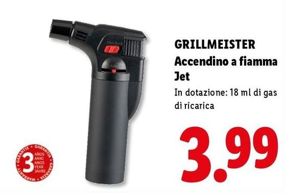 Grillmeister - Accendino A Fiamma Jet