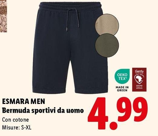 Esmara Men - Bermuda Sportivi Da Uomo