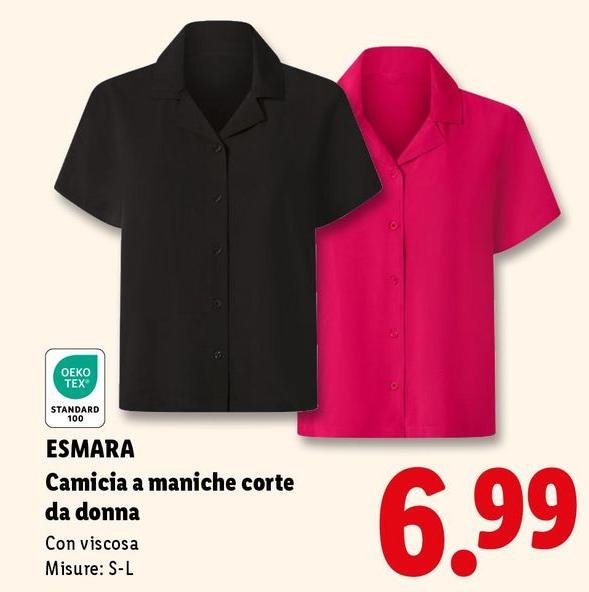 Esmara - Camicia A Maniche Corte Da Donna