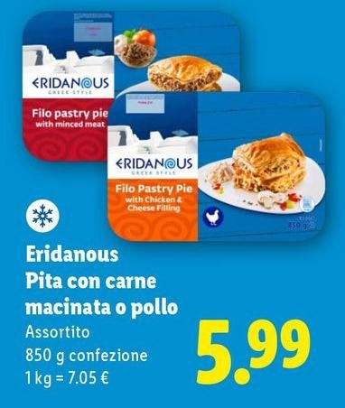 Eridanous - Pita Con Carne Macinata O Pollo