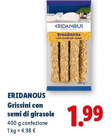 Eridanous - Grissini Con Semi Di Girasole