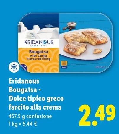 Eridanous - Bougatsa-Dolce Tipico Greco Farcito Alla Crema