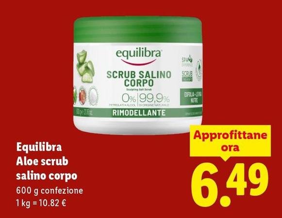 Equilibra - Aloe Scrub Salino Corpo