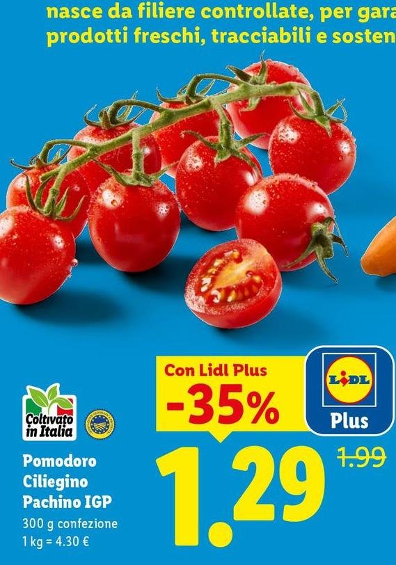 Pomodoro Ciliegino Pachino IGP