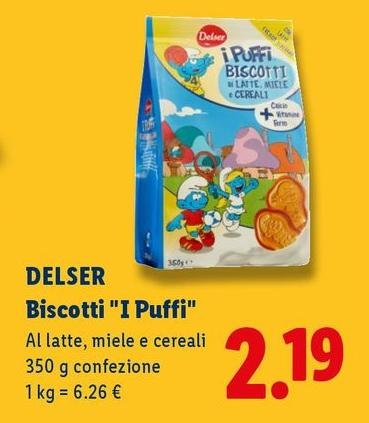 Delser - Biscotti "I Puffi"