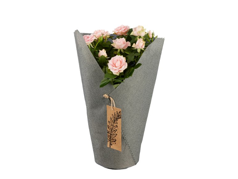 Rose in sacchetto di stoffa