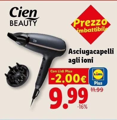 Cien - Asciugacapelli Agli Ioni