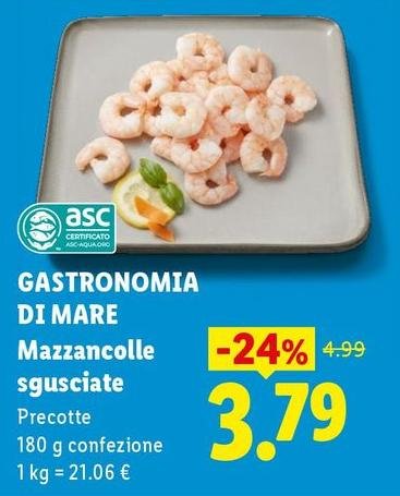 Gastronomia Di Mare - Mazzancolle Sgusciate