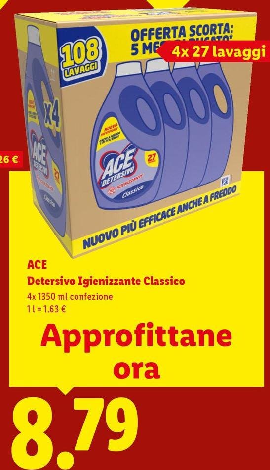 Ace - Detersivo Igienizzante Classico