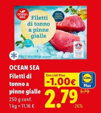Ocean Sea - Filetti Di Tonno A Pinne Gialle