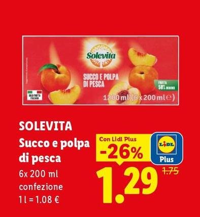 Solevita - Succo E Polpa Di Pesca