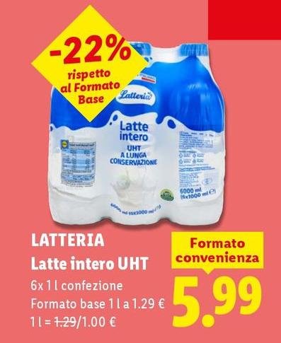 Latteria - Latte Intero UHT