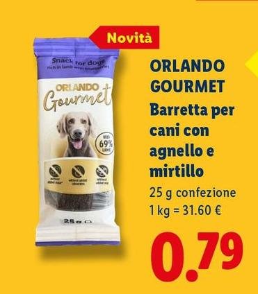 Orlando - Gourmet Barretta Per Cani Con Agnello E Mirtillo