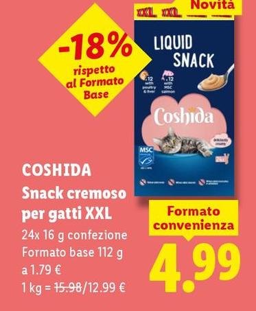 Coshida - Snack Cremoso Per Gatti Xxl