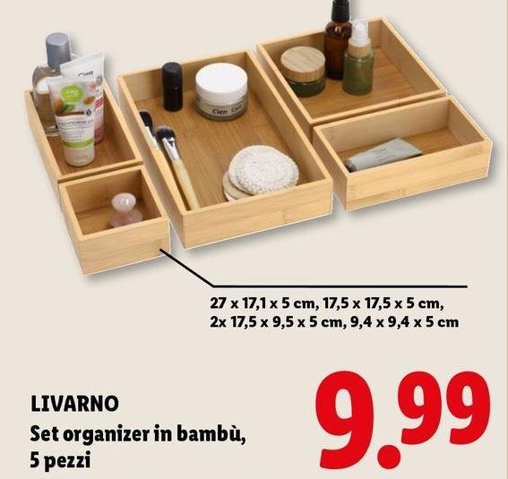 Livarno Set Organizer In Bambu