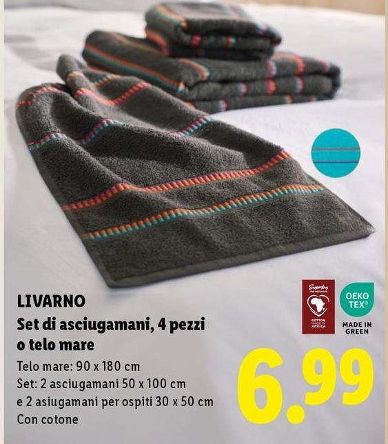 Livarno Set Di Asciugamani