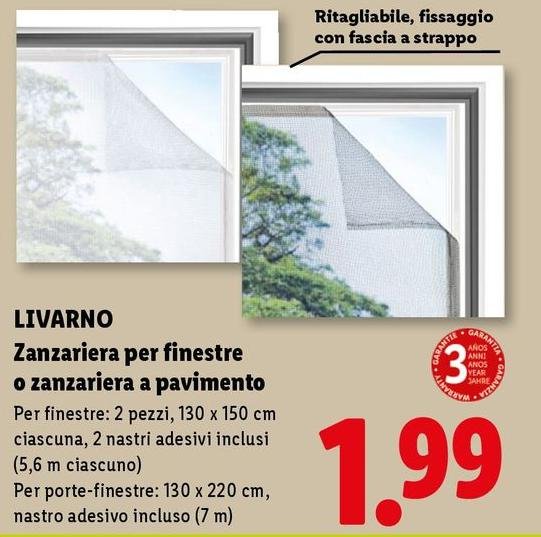 Livarno - Zanzariera Per Finestre O Zanzariera A Pavimento