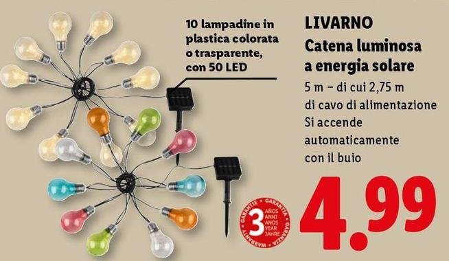 Livarno - Catena Luminosa A Energia Solare