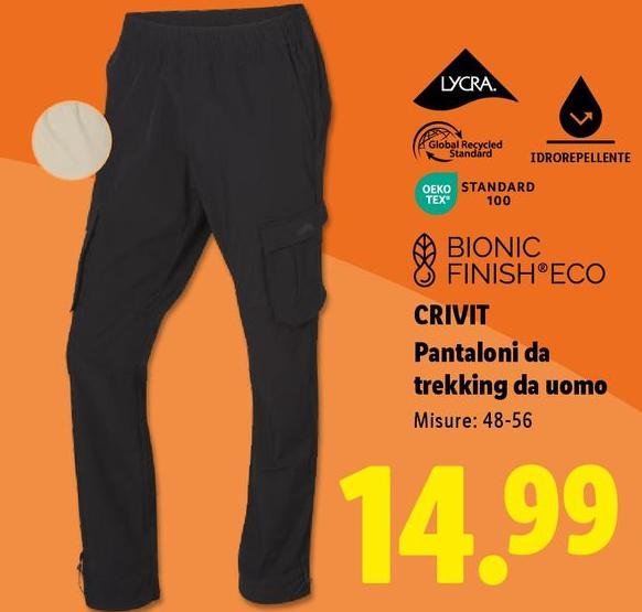 Crivit - Pantaloni Da Trekking Da Uomo