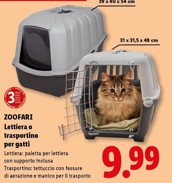 Zoofari - Lettiera O Trasportino Per Gatti