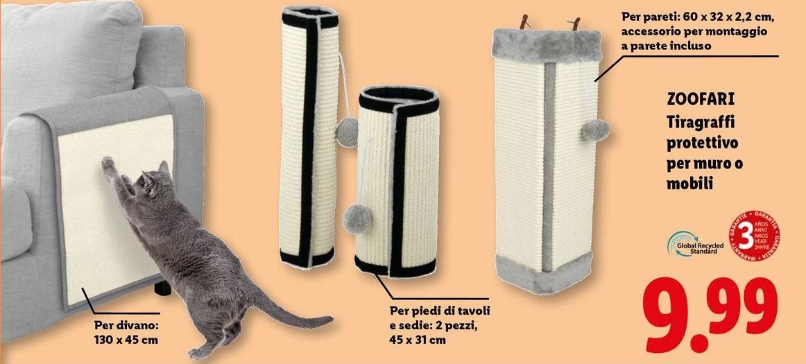 Zoofari - Tiragraffi Protettivo Per Muro O Mobili