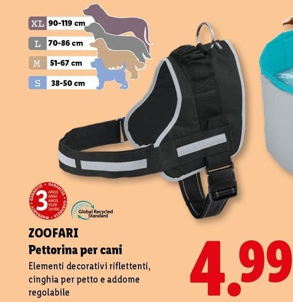 Zoofari - Pettorina Per Cani