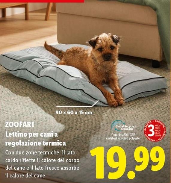 Zoofari - Lettino Per Cani A Regolazione Termica